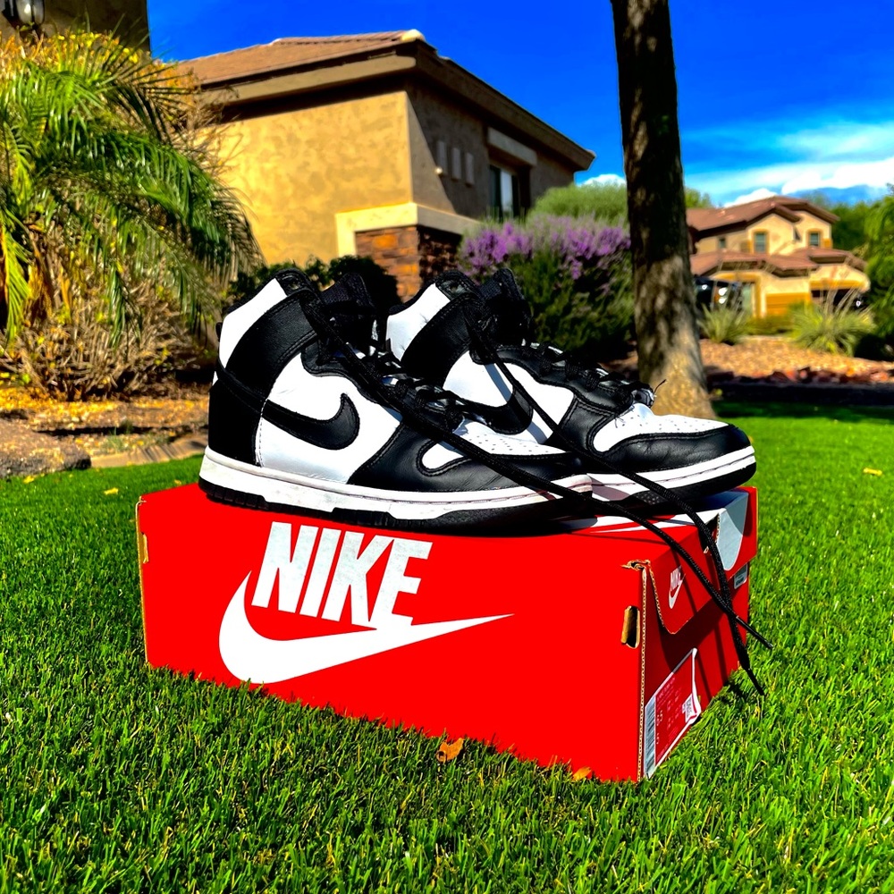 Nike Wmns Dunk High ‘Black White’ | Size: Woman 6.5 | Color: Black and White|
